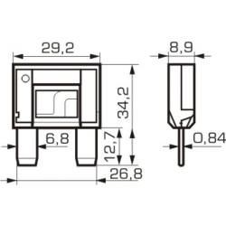bezpiecznik MAXI 100A MTA
